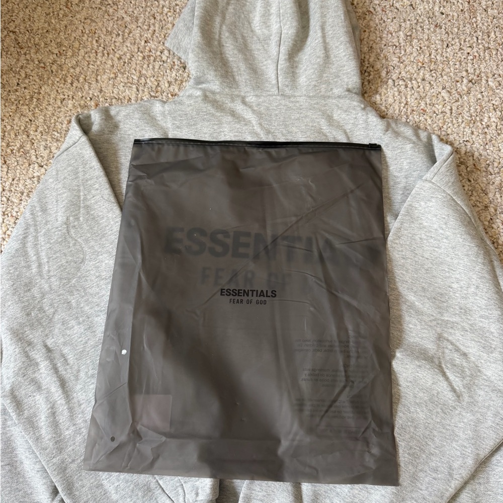 Essentials Light Gray Pullover NWT - image 8